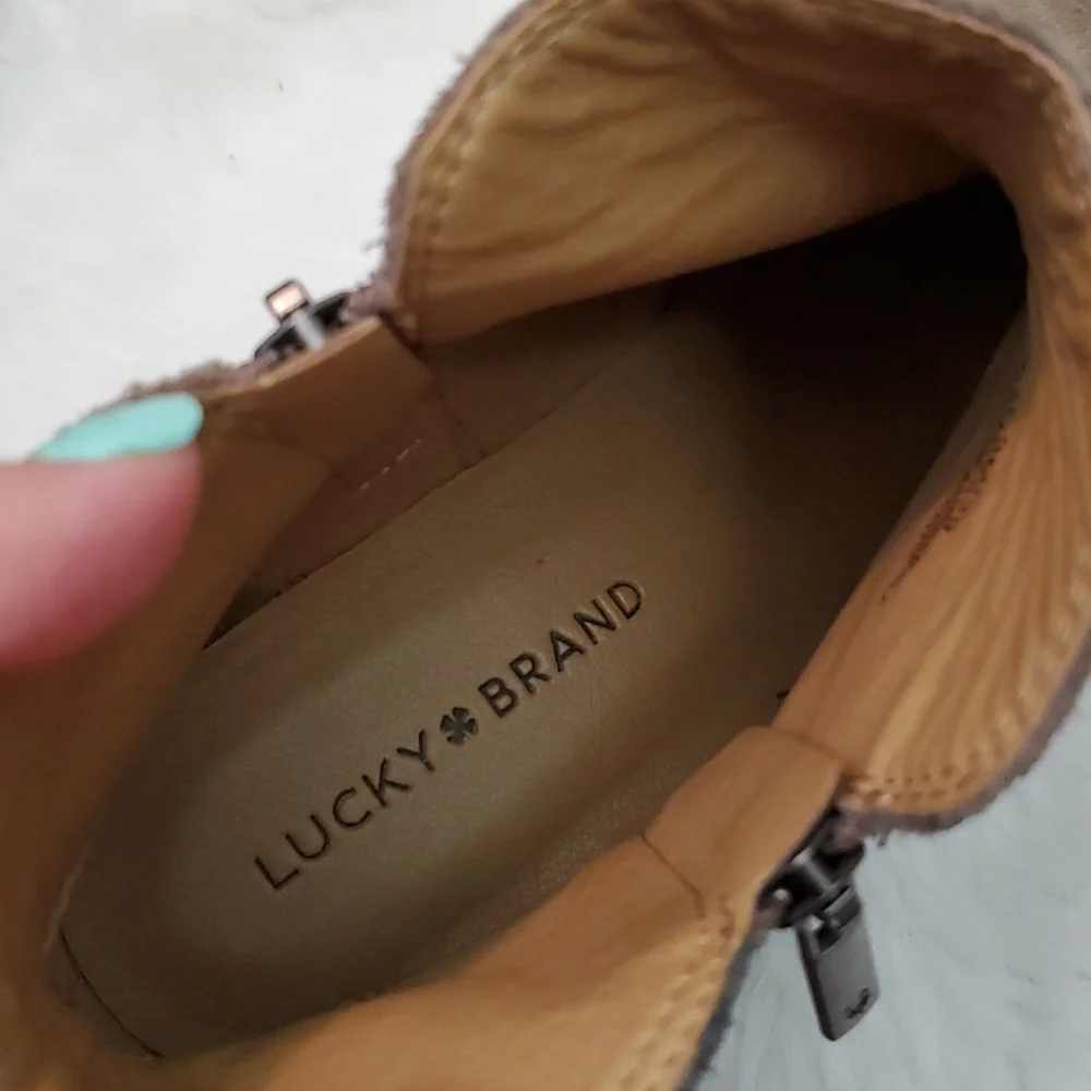 Lucky Brand Suede Ankle Booties